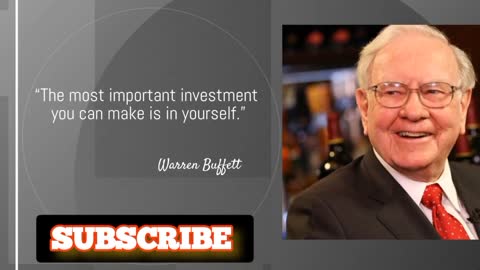 WARREN BUFFETT QUOTES About Investing Motivational Video for Success