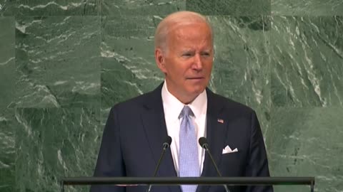 In his UN speech, Biden accuses Putin of starting a war against Ukraine.