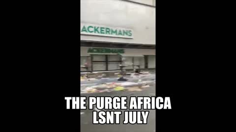 The Purge South Africa Looting Has Begun