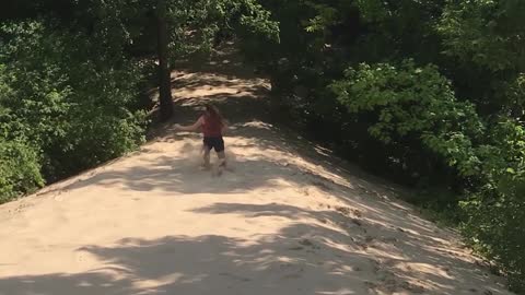 Teenage Girl Buries Herself After MASSIVE Wipe-Out In Deep Sand Dune