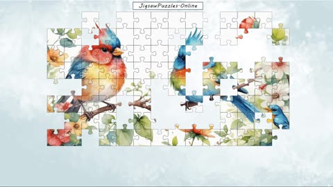 Birds Painting Jigsaw Puzzle Online