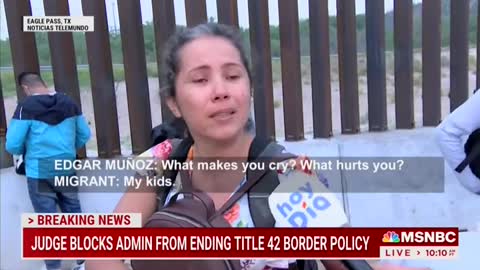 MSNBC Interviews Migrants at the Border...What they Say Will Shock You