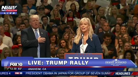 Trump's Brilliant Response When Told No Time for National Anthem - Emotional Moment at Anaheim Rally