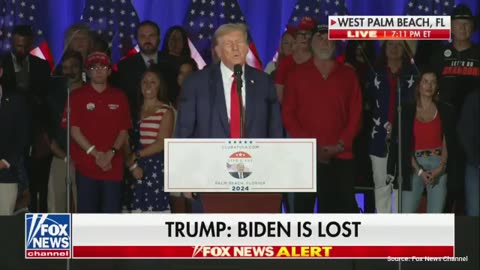 WATCH: Trump Accuses Biden of "Providing Material Support for Terrorism"