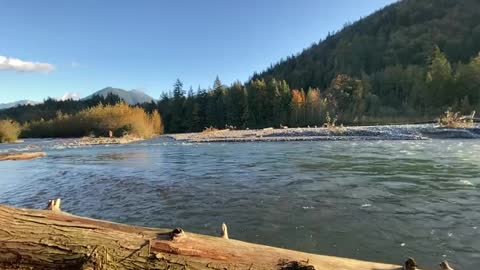 relaxing beautiful nature scenery white noise positive energy filmed in BC Canada