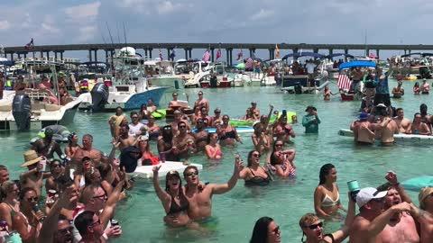 4th of July Pool Party Flyover