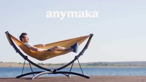 anymaka:The Portable Hammock Stand that Sets Up in 3 Seconds