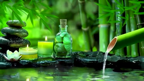 Relaxing Piano Music Bamboo Water Fountain, Sleep Music, Relaxing Music, Meditation Music