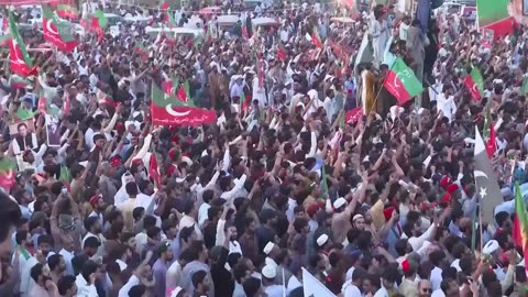 Thousands of supporters of Pakistan’s imprisoned ex-PM Imran Khan rally in Islamabad area