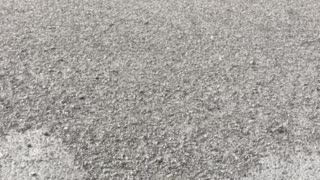 Blowing gravel