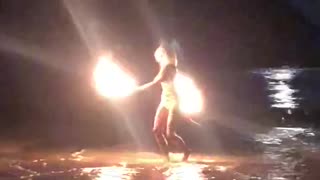 Fire Dancing at East Beach