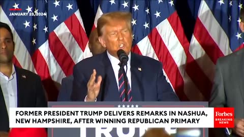 BREAKING NEWS: Trump Delivers Victory Address After Winning Republican New Hampshire Primary