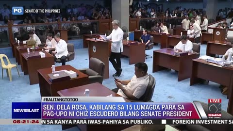 Sen. Dela Rosa, kabilang sa 15 lumagda para sa pag-upo ni Chiz Escudero bilang Senate President