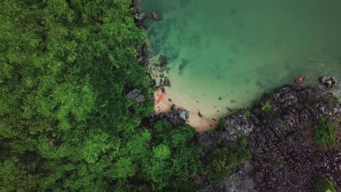 Amazing Beautifull Beach water with Relaxing Music and sound