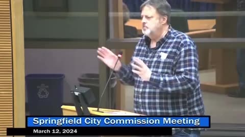 Springfield City Manager acknowledging on video that they’ve heard of complaints of domestic animals being eaten back in March