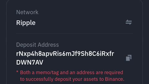 How to get your PXR Address on Binance