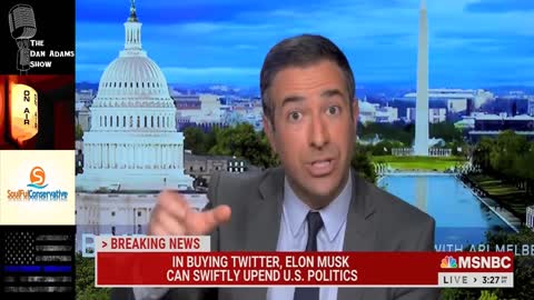 MSNBC’s Melber Worries Musk Will Shadowban and Censor Democrats