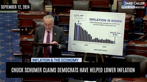 WATCH: Chuck Schumer Claims Democrats Have Helped Lower Inflation