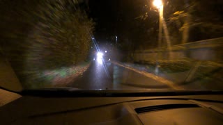 Night driving in Dartmoor. Speedlapse