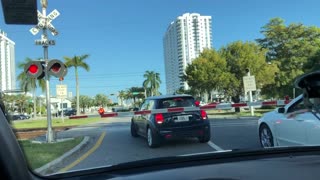 Express Train Slams Car at Crossing