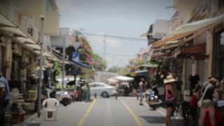 Blurry Record Of People Buying In Souq