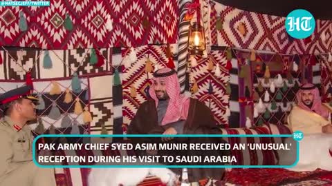 Saudi Crown Prince hosts Pak Army chief in tent; Images go viral, netizens perplexed