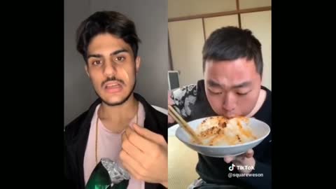 Funny Food Challenge, Tiktok Food Challenge between Indians and Chinese