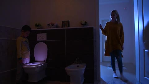 Toilet Bowl Night Light with Motion Sensor LED by RainBowl