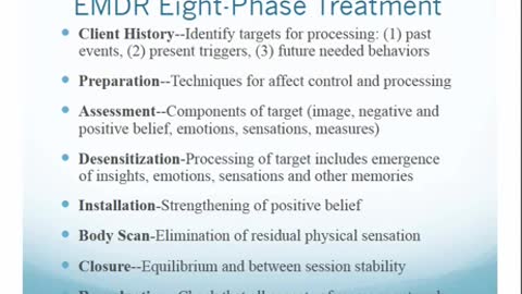 The 8 Step EMDR Process Summarized