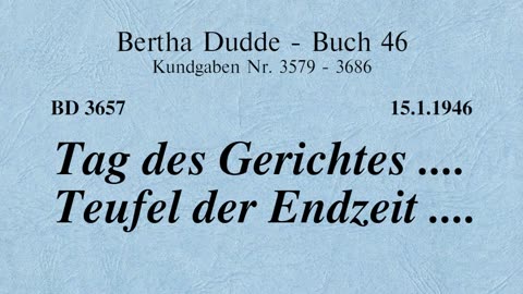 BD 3657 - TAG DES GERICHTES .... TEUFEL DER ENDZEIT ....