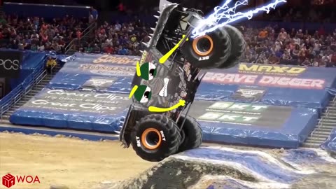 Crazy Monster Truck Freestyle Moments | Monster Jam highlights 2023