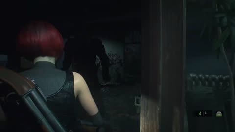 Resident Evil 2 Mods_ Dino Crisis Regina vs. Nemesis Shotgun Claire