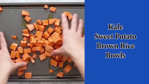 Kale Sweet Potato Brown Rice Bowls