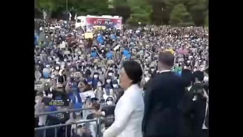 On the last day of his term, South Korean President Moon Jae-in leaves the Blue House