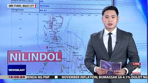 Occidental Mindoro, niyanig ng magnitude 5.9 na lindol