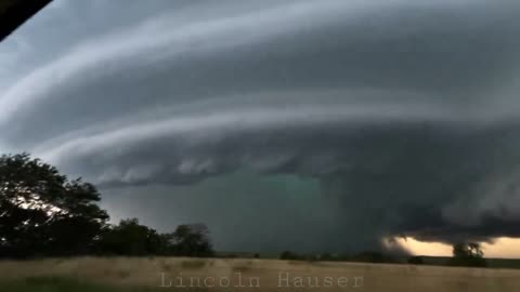 Incredible supercell I have ever seen near Barclay, Kansas.