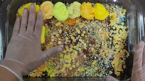 Lay's Potatochips Slime Mixing Makeup,Parts, Glitter Into Slime! Satisfying Slime Video