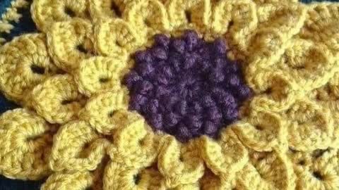 Beautiful sunflower crochet ideas.