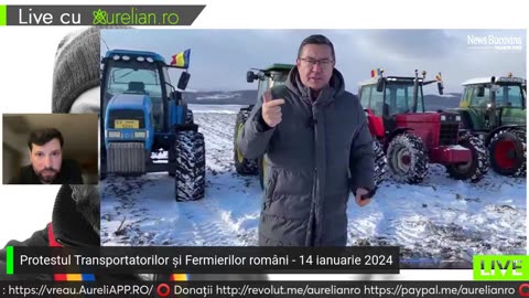 Protestul Transportatorilor și Fermierilor români - 14 ianuarie 2024