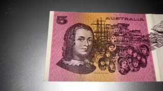 OLD $5 AUSTRALIAN NOTE Part 2