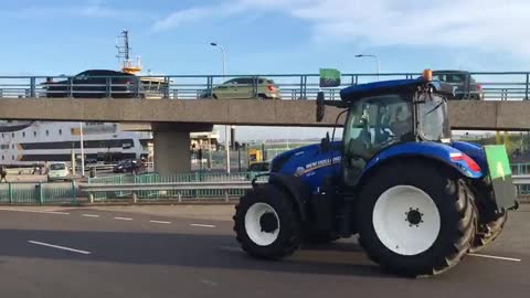 Boeren Protests: Farmer convoys assemble to protest fuel costs, green policies (June 22, 2022)