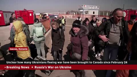 Number of Ukrainian refugees brought to Canada unclear