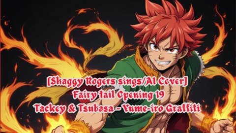 [Shaggy Rogers sings/AI Cover] Fairy tail Opening 19 | Tackey & Tsubasa - Yume-iro Graffiti