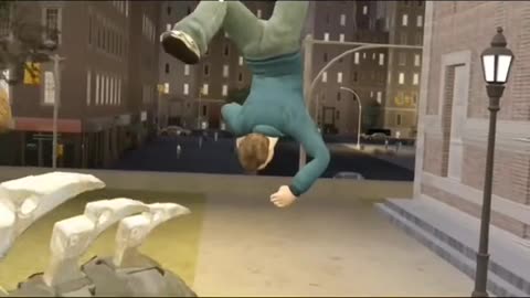 Spiderman's most useless back flip