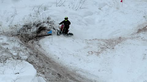 THIS SNOW BIKE PUTS THE "BOTTLE FLIP" TRICK TO SHAME!