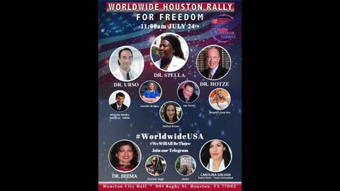 Join Me At the Houston Worldwide Rally for Freedom on July 24!