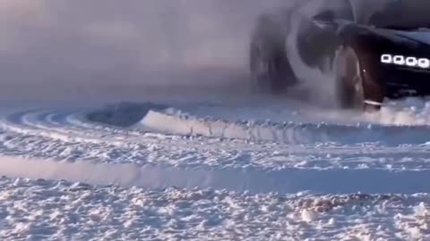 Lamborghini snow car stunt status