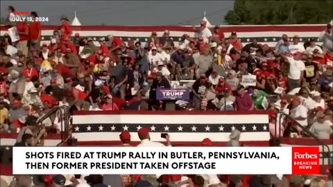 BREAKING NEWS: Shots Fired At Trump Rally Former President pump fist as he_s rushed Off Stage