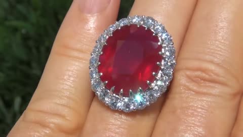 Ruby Diamond White Gold ring