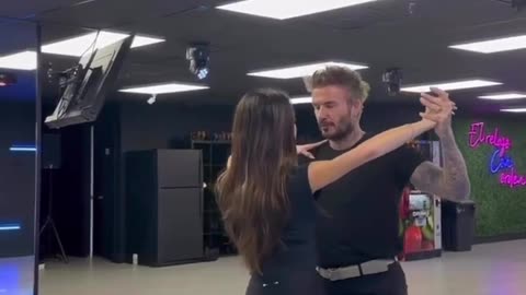 Romantic and sweet moments of David Beckham & Victoria Beckham ❤️ Salsa lesson 💃🏻🕺🏻